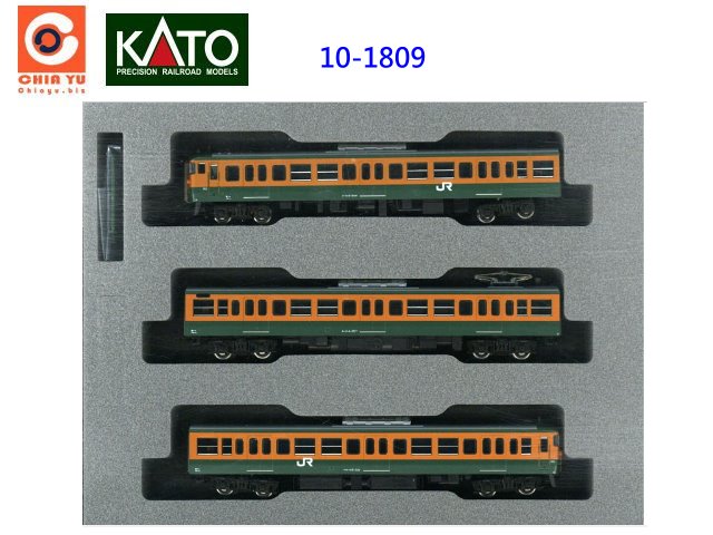 kato-10-1809-115系300番台湘南色岡山電車區3基本組