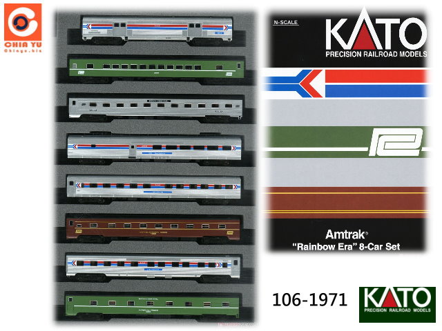 kato-106-1971-Amtrak(R)`Rainbow Era`Ȩ8s