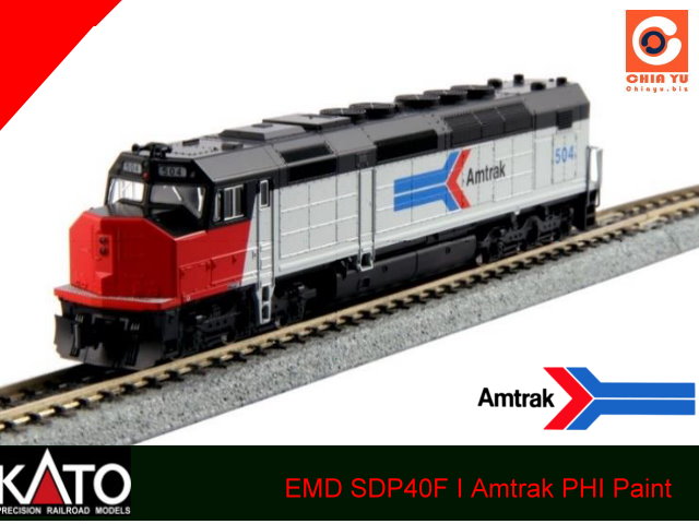 kato-176-9206-EMD SDP40F I Amtrak PHI Paint#508柴電機關車-特價