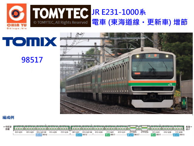TOMIX-98517-JR E231-1000t q (FDu・s) W`