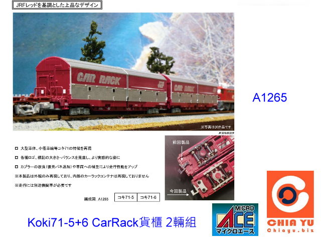 ACE-1265-Koki71-5+6 CarRack貨櫃 2輛組-預購