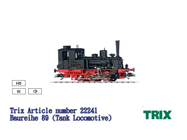 TRIX-22241- Baureihe 89]T-HO(ݭnww)