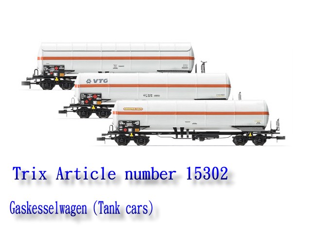 TRIX-15302-Gaskesselwagen -Nf(ݭnww)